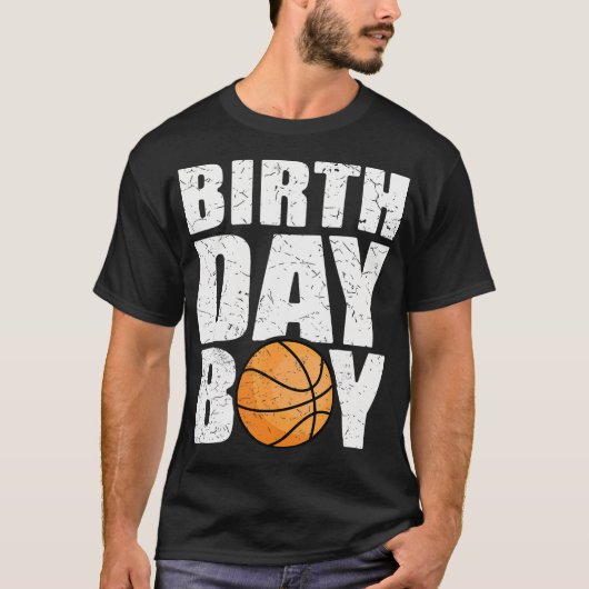 誕生日バスケットボールテーマパーティー未来Basketb Tシャツ (正面)