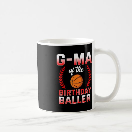 誕生日バスケットボールブデイセレカティのG-Ma コーヒーマグカップ (右)