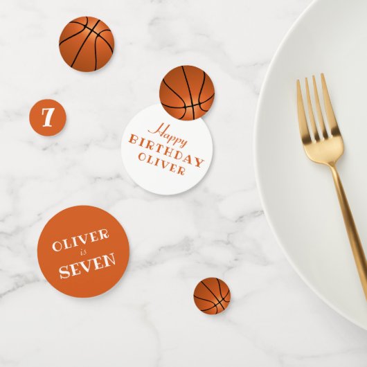 誕生日バスケットボール子供の誕生日パーティー コンフェッティ (グループ)