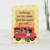 誕生日バス カード (正面)