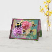 誕生日バズ…..ベルト誕生日カード カード (黄色い花)