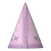 誕生日バタフライカスタムデザインパーティーハット パーティーハット (裏面)