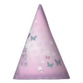 誕生日バタフライカスタムデザインパーティーハット パーティーハット (右)