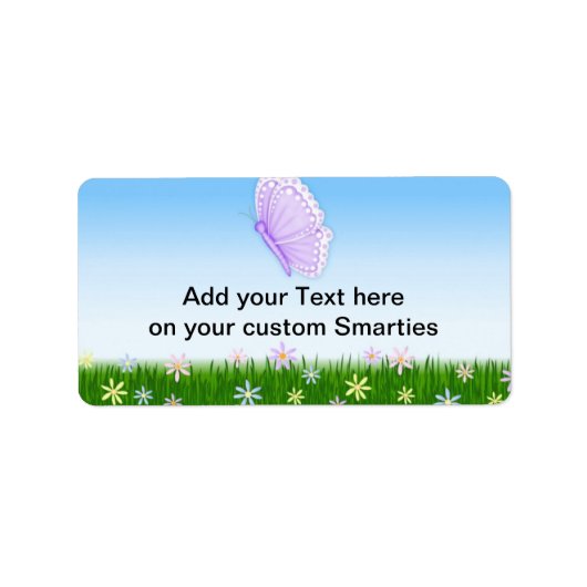 誕生日バタフライスマートキャンディーラベラーズ ラベル (正面)