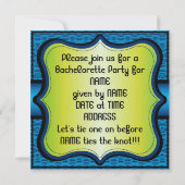 誕生日バチェロレッテ女性パーティーバルーン招待状 招待状 (裏面)