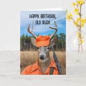 誕生日バックハンター付ライフル カード (黄色い花)