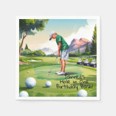 誕生日バッシュオンザグリーン スタンダードカクテルナプキン (正面)