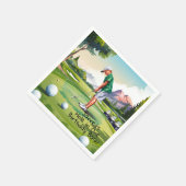 誕生日バッシュオンザグリーン スタンダードカクテルナプキン (角)