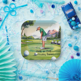 誕生日バッシュオンザグリーン ペーパープレート