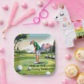 誕生日バッシュオンザグリーン ペーパープレート (パーティー)