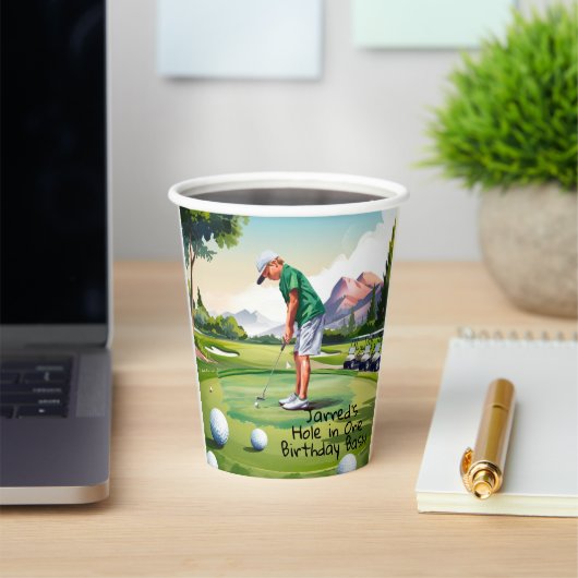 誕生日バッシュオンザグリーン 紙コップ (インサイチュ)