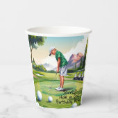 誕生日バッシュオンザグリーン 紙コップ (正面)