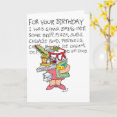 誕生日バッシュ カード (黄色い花)