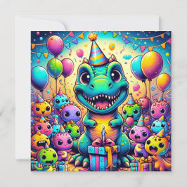 誕生日バッシュTレックス&フレンズ誕生祝い カード