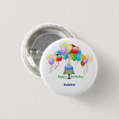 誕生日バッジ 缶バッジ (正面&裏面)