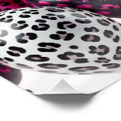 誕生日バディーピンク&ブラックレオパードグラムパーティー ポスター (コーナー)