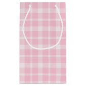 誕生日バニーと花と格子柄 スモールペーパーバッグ (裏面)