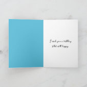 誕生日バニーインチューリップ カード (内部)