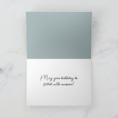 誕生日バニー入り泡風呂 カード (内部)