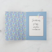 誕生日バニー入り泡風呂 カード (内部)