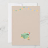 誕生日バニー招待状 招待状 (裏面)