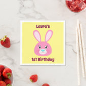 誕生日バニー スタンダードカクテルナプキン (インサイチュ)
