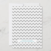 誕生日バポップ・アートのブルピンク&パープルパーティの招待状 招待状 (裏面)