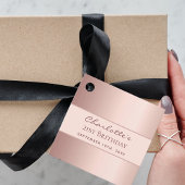 誕生日バラエレガント金ゴールド感謝していユー フェイバータグ