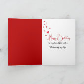 誕生日バラオンFur for Wife カード (内部)