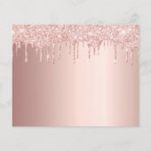 誕生日バラグリッター写真予算日付の保存 チラシ (裏面)