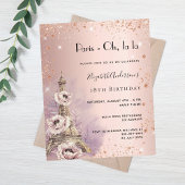 誕生日バラパリエッフェルタワーの招待