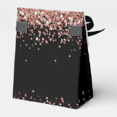 誕生日バラ金ゴールドグリッターモノグラムサンキュー フェイバーボックス (裏面サイド)