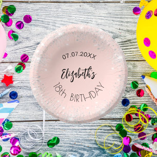 誕生日バラ金ゴールドシルバーガール名 ペーパーボウル