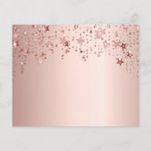 誕生日バラ金ゴールドスターは日付カードを保存 (裏面)