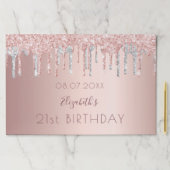 誕生日バラ金ゴールドドリップ銀紙ランチョンマット ペーパーパッド (インサイチュ)