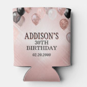 誕生日バラ金ゴールドバルーン 缶クーラー (裏面)