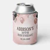 誕生日バラ金ゴールドバルーン 缶クーラー (缶裏面)