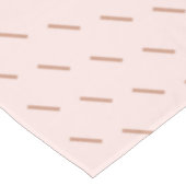 誕生日バラ金ゴールドピンクグリッターパターンモノグラム テーブルクロス (アングル)