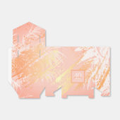 誕生日バラ金ゴールドヤシ葉の木モダン フェイバーボックス (折り畳みなし)