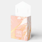 誕生日バラ金ゴールドヤシ葉の木モダン フェイバーボックス (オープン)