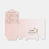 誕生日バラ金ゴールドユーカリグリッター感謝していユー フェイバーボックス (折り畳みなし)