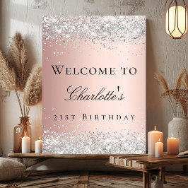 誕生日バラ金ゴールド赤面シルバーウェルカム ポスター