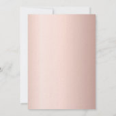 誕生日バラ金ゴールド赤面ピンクパープルフローラ 招待状 (裏面)