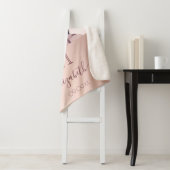 誕生日バラ金ゴールド赤面フォト名 シェルパブランケット (インサイチュ)