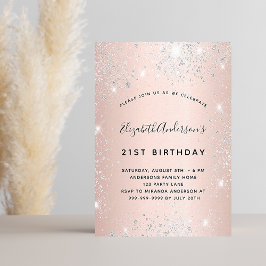 誕生日バラ金ゴールド赤面銀グリッター高級 招待状