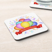 誕生日バルーンとバナーコースターセット コースター (左側)