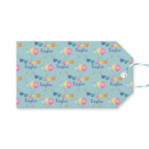 誕生日バルーンと星オンブルー