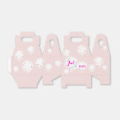 誕生日バルーンのカスタマイズ可能なお気に入りボックスピンク フェイバーボックス (折り畳みなし)