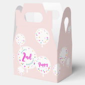 誕生日バルーンのカスタマイズ可能なお気に入りボックスピンク フェイバーボックス (オープン)