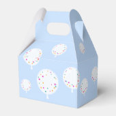 誕生日バルーンのカスタマイズ可能なお気に入りボックス青 フェイバーボックス (裏面サイド)